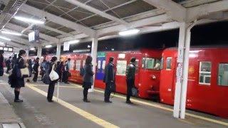 【JR九州】713系0番代JR日豊本線都城駅到着