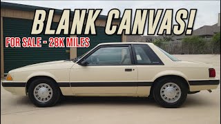 ULTRA RARE Foxbody Coupe! Almond on Beige  28k Original Miles = Blank Canvas!