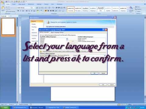 How To Change The Language in Microsoft Word 2007 How To Change The Language in Microsoft Word 2007