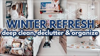 WINTER DEEP CLEAN, DECLUTTER \u0026 ORGANIZE | MESSY TO MINIMAL DECLUTTER | MOVING CLEAN \u0026 DECLUTTER