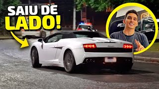 LAMBORGHINI SAIU DE LADO NA SAÍDA DO EVENTO - DIEGO HIGA, ACF, VITOR PARREIRA E MAIS FAMOSOS