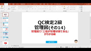 その14 管理図で「工程が管理状態である」がわかる