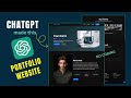 🚀Create Website With ChatGPT - HTML, CSS, JavaScript, & Bootstrap | No Coding Website
