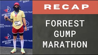 Marathon MISTAKES + RECAP as FORREST GUMP - Buffalo #marathon 2023