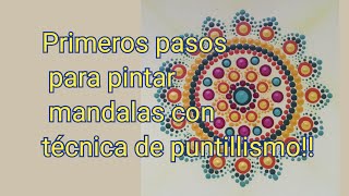 Como pintar mandalas con acrílico # tutoriales primeros pasos