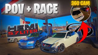 I TOOK MY FBO VR30 SWAP G37 TO RACE A TUNED HEMI😱 + POV DRIVE GETS CRAZY😬