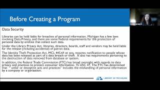 Library Law Spotlight November 2021: Library Law & Virtual Programming with Clare Membiela