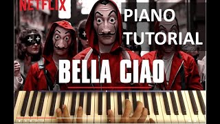 Bella Ciao La Casa De Papel Money Heist | Piano/Keyboard Tutorial | Easy Lesson | Notes Chords Sheet