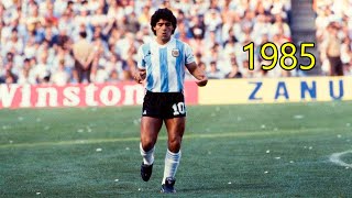 El regreso de Maradona después de 3 años a la Selección Argentina (1985)