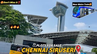 Close to SIPCOT🥳Land for sale in Chennai OMR Siruseri🏡Near TCS🔥Surrounded by Apartments😍