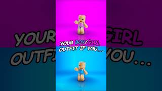 Your Roblox Boy/Girl Mini Outfit If You...🥰 pt-2 || Roblox Edit #roblox #robloxshorts