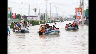 Heavy Raining Storms Battambang Cambodia