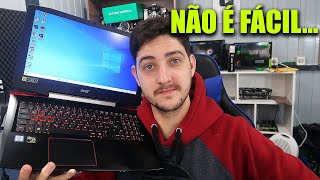 O REPARO DO NOTEBOOK GAMER USADO, TEM SOLUÇÃO? PT.4