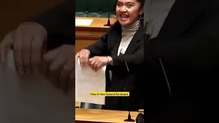 Maori Haka In New Zealand Parliament - Hana-Rawhiti Maipi-Clarke #shorts