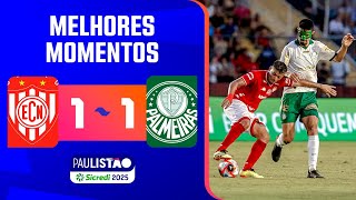 NOROESTE 1 X 1 PALMEIRAS | MELHORES MOMENTOS | 2ª RODADA | PAULISTÃO 2025