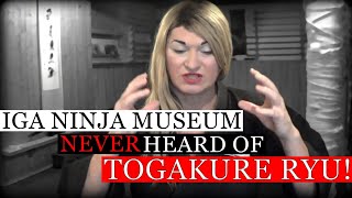 Iga Ninja Museum Director NEVER heard of TOGAKURE RYU! | Ninja Martial Arts Training (Ninjutsu)