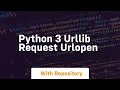 Python 3 urllib request urlopen