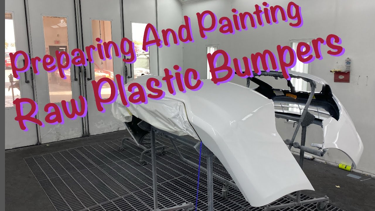 How To Prepare And Paint A Raw Plastic Bumper - YouTube