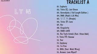 [FULL ALBUM] BTS (방탄소년단) - LOVE YOURSELF 結 Answer - Tracklist A