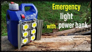 Emergency light with power bank