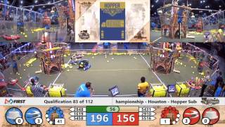 Q83 - 2017 FIRST Championship - Houston - Hopper Subdivision