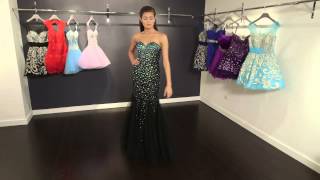 Radiant Black Designer Dress 88088 | Jovani