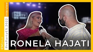 ESCplus interviews Ronela Hajati - PrePartyES Madrid (Albania 2022)