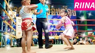 RIINA(Girl) VS Captain! Tko!รีนะอัดกับตันสุดมัน【ムエタイ】Muay thai fight😘