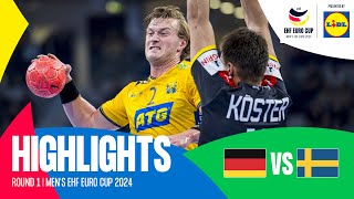 Germany vs Sweden | HIGHLIGHTS | Round 1 | Men's EHF EURO CUP 2024