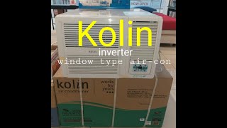 Kolin air-con installation, window type. gawin