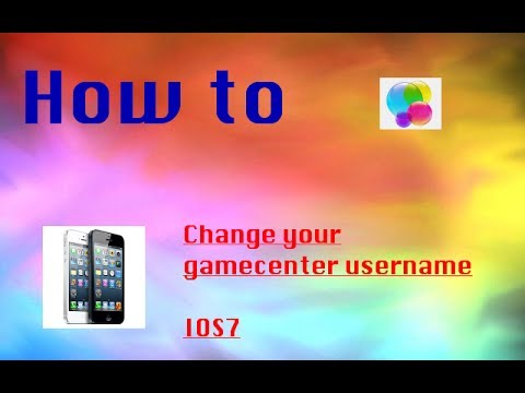 HOW TO CHANGE YOUR GAMECENTER USERNAME FOR IOS7 HOW TO CHANGE YOUR GAMECENTER USERNAME FOR IOS7