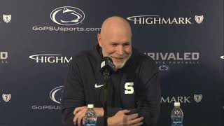 Jim Knowles, new Penn State defensive coordinator meets the media for the first time