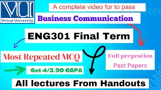 ENG301 Final Term Preparation 2025 || eng301 final term most REPEATED mcq || Helper0711