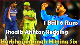 India vs Pakistan Asia Cup 2010  Thrilling Match.Shoaib Akhtar Sledging  Harbhajan Singh Hitting Six