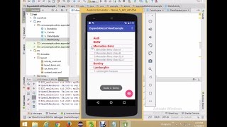 ExpandableListView Demo