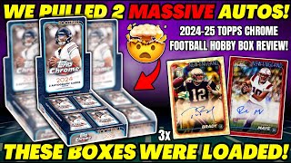 *MASSIVE ROOKIE AUTO PULLS!🚨 2024 TOPPS CHROME FOOTBALL HOBBY BOX REVIEW!🏈