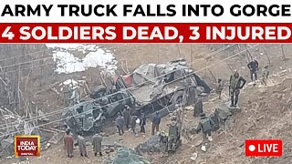 Army Truck Accident LIVE: Vehicle Falls Into A Gorge In J\u0026K's Bandipore, 4 Soldiers Dead, 3 Injured