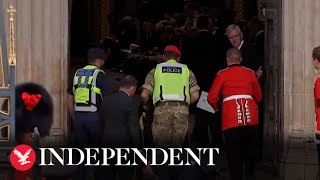 First guests arrive in Westminster Abbey ahead of Queen’s state funeral