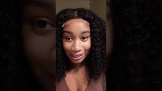 14” Glueless Kinky Curly wig HD Lace install from LUVME Hair #gluelesswig #wiginstall #luvmehair