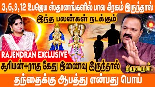 8 ஆம் இடத்தில் பாவ கிரகம் இருந்தால் கணவன் மனைவிக்குள் இணக்கம் இருக்காது | Rajendran | THIRUVARUL TV