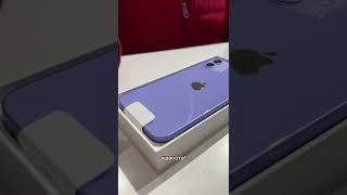 Распаковка iphone 12 в фиолетовом цвете на 128gb