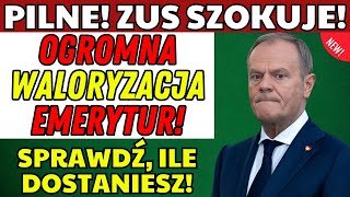 🔥 ZUS ZASKAKUJE! 💰 Rekordowa Waloryzacja Emerytur 2025! Sprawdź, ile dostaniesz! 📢✅