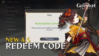 NEW!! Kode Redeem Genshin Impact Versi 4.5