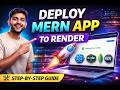 Deploy MERN Stack App on Render 🚀 | Full Stack Deployment Step-by-Step