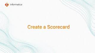 Create a Scorecard in Analyst Tool