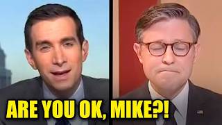Sad Mike Johnson NEARLY CRIES As News Anchor HUMILIATES Him