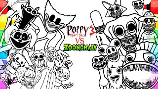ZOONOMALY vs Poppy Playtime Chapter 3 Coloring Pages / How to Color All Bosses and Monsters / NCS