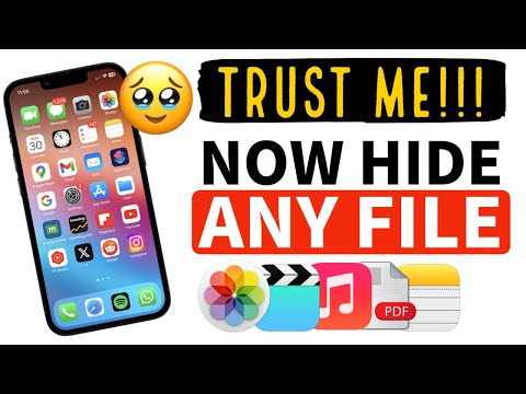 Puedes ocultar CUALQUIER ARCHIVO en iPhone: fotos, videos, PDF, documentos, etc.