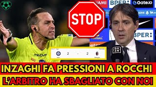 Furia Inzaghi al termine di Inter-Bologna, a muso duro contro l'arbitro: Hai sbagliato con noi pezzo