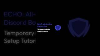 echobots.gg - Temporary Roles Setup Tutorial